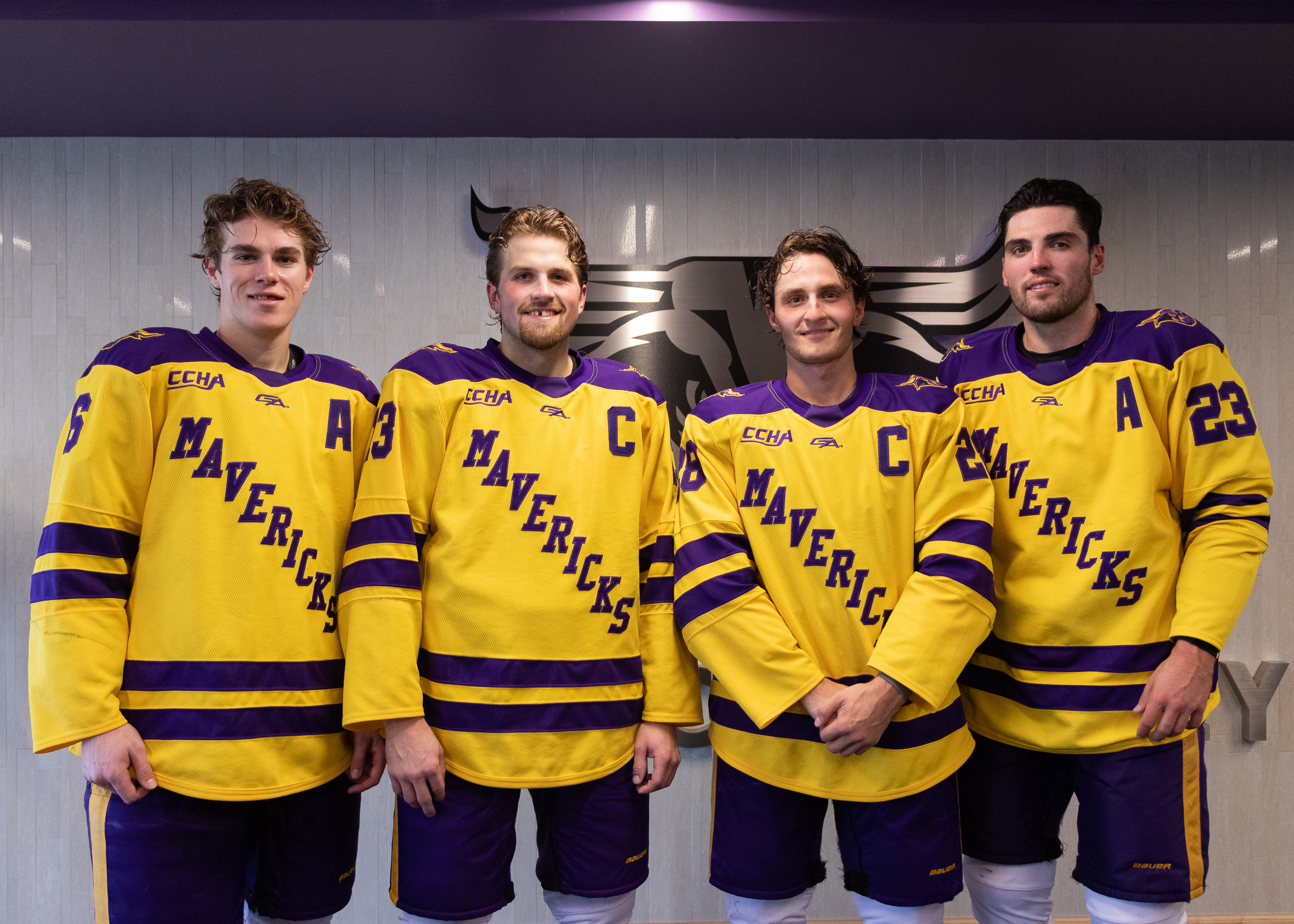Men's Purple Minnesota State Mavericks Hockey Jersey